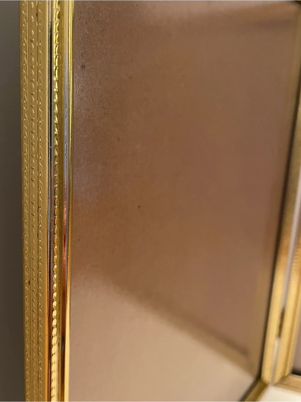 Vintage Brass Hinged Double Foldable 8x10 Photo Frame